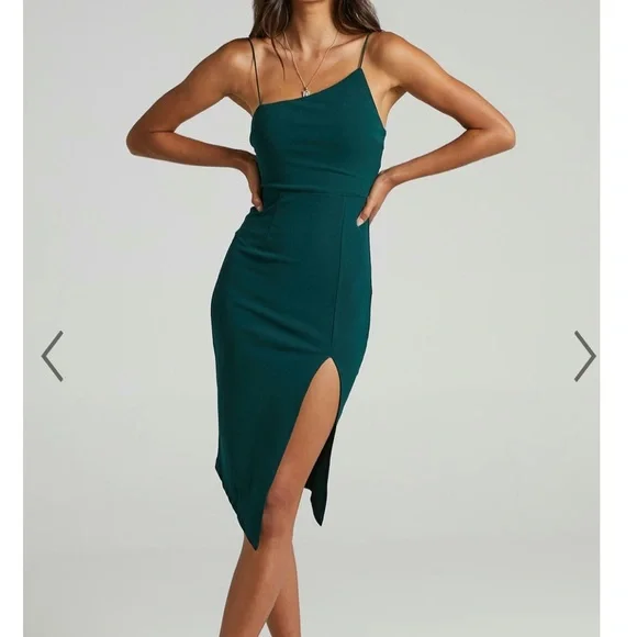 Showpo. | Dresses | Showpo Life Changing Dress In Emerald Green | Poshmark